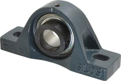Value Collection - 5-1/2" OALBall Bearing Pillow Block - Cast Iron - Industrial Tool & Supply