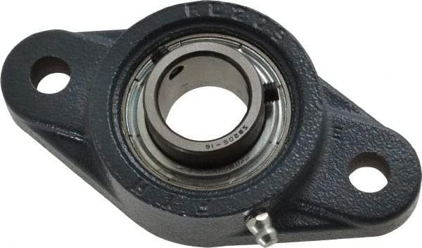 Value Collection - 4-7/8" OALBall Bearing Pillow Block - Cast Iron - Industrial Tool & Supply