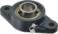 Value Collection - 5-9/16" OALBall Bearing Pillow Block - Cast Iron - Industrial Tool & Supply