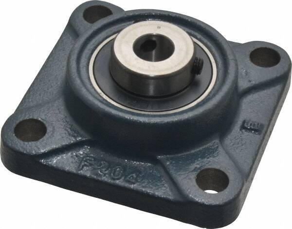 Value Collection - 3-3/8" OALBall Bearing Pillow Block - Cast Iron - Industrial Tool & Supply