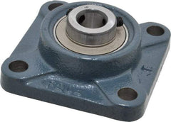 Value Collection - 3-3/8" OALBall Bearing Pillow Block - Cast Iron - Industrial Tool & Supply