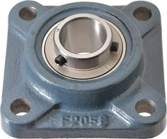 Value Collection - 3-3/4" OALBall Bearing Pillow Block - Cast Iron - Industrial Tool & Supply