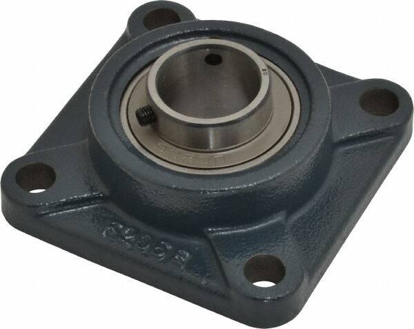 Value Collection - 4-1/4" OALBall Bearing Pillow Block - Cast Iron - Industrial Tool & Supply