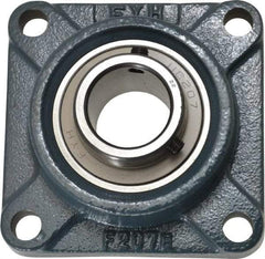 Value Collection - 4-5/8" OALBall Bearing Pillow Block - Cast Iron - Industrial Tool & Supply