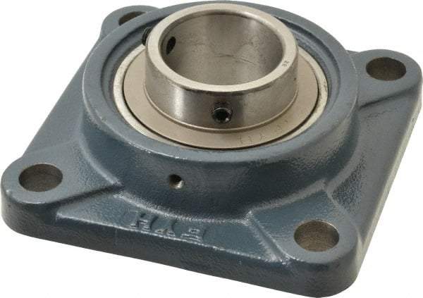 Value Collection - 5-3/8" OALBall Bearing Pillow Block - Cast Iron - Industrial Tool & Supply