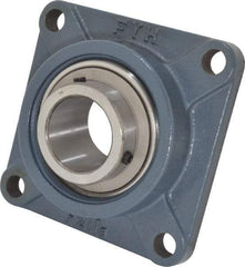 Value Collection - 6-3/8" OALBall Bearing Pillow Block - Cast Iron - Industrial Tool & Supply