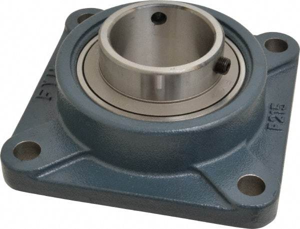 Value Collection - 7-3/4" OALBall Bearing Pillow Block - Cast Iron - Industrial Tool & Supply