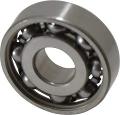 SKF - 10mm Bore Diam, 28mm OD, Open Deep Groove Radial Ball Bearing - 8mm Wide, 1 Row, Round Bore, 441 Lb Static Capacity, 1,040 Lb Dynamic Capacity - Industrial Tool & Supply