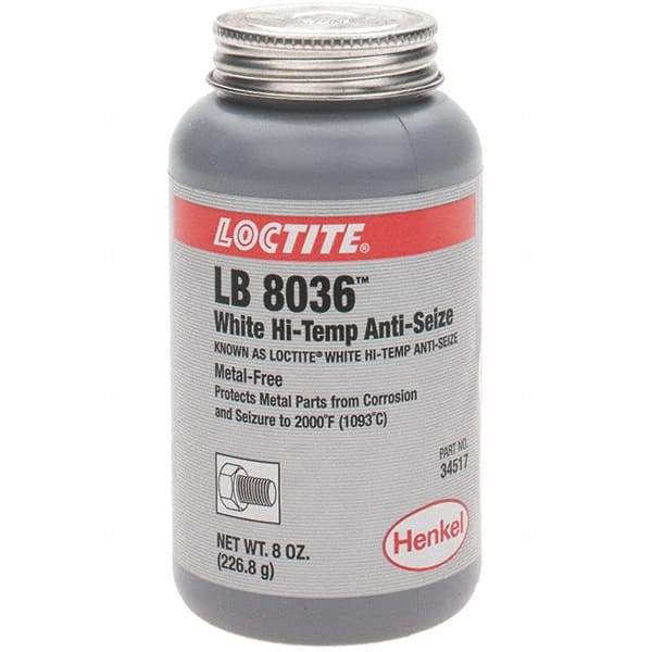 Loctite - 8 oz Brush Top High Temperature Anti-Seize Lubricant - Graphite, 2,000°F - Industrial Tool & Supply