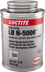 Loctite - 8 oz Brush Top High Purity Anti-Seize Lubricant - Nickel, 2,400°F - Industrial Tool & Supply