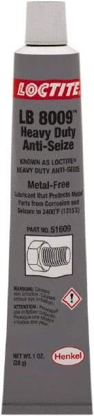 Loctite - 1 oz Tube Anti-Seize Lubricant - Metal Free, 2,400°F, Black - Industrial Tool & Supply