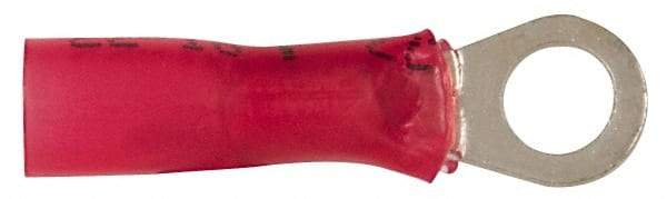 3M - 22-18 AWG Partially Insulated Crimp Connection Circular Ring Terminal - #10 Stud, Copper Contact - Industrial Tool & Supply