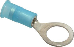 3M - 16-14 AWG Partially Insulated Crimp Connection Circular Ring Terminal - 5/16" Stud, Copper Contact - Industrial Tool & Supply