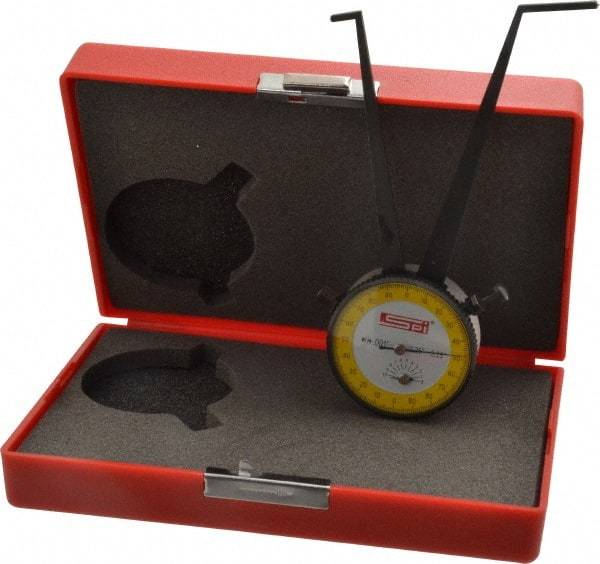 SPI - 2-1/4 to 3-1/4" Inside Dial Caliper Gage - 0.001" Graduation, 0.038mm Accuracy, 3-1/4" Leg Length, Ball Contact Points - Industrial Tool & Supply