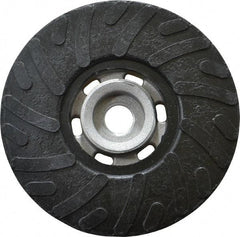 Made in USA - 4-1/2" Diam Disc Backing Ribbed Backing Pad - Soft Density, 13,000 RPM - Industrial Tool & Supply