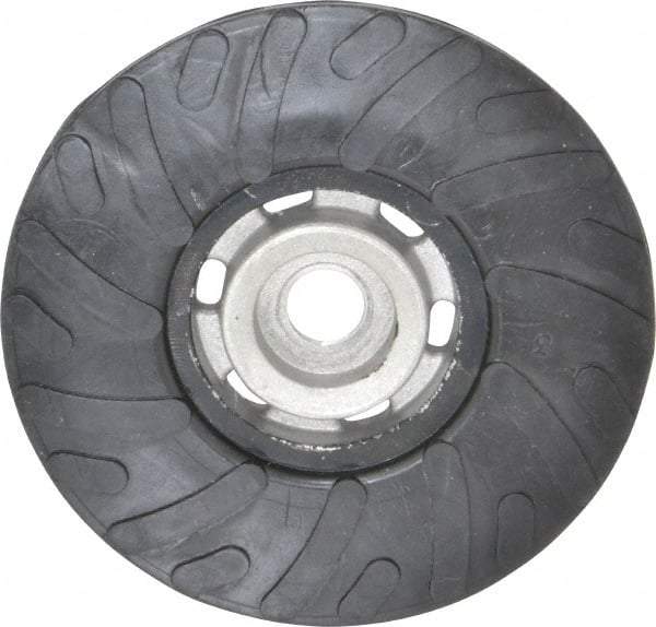 Made in USA - 4-1/2" Diam Disc Backing Ribbed Backing Pad - Medium Density, 13,000 RPM - Industrial Tool & Supply