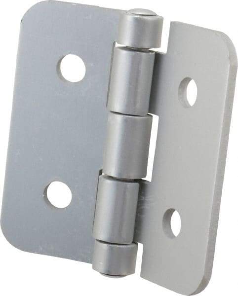 80/20 Inc. - 3" Long x 3" Wide x 1/8" Thick, Aluminum Door Hinge - Aluminum - Industrial Tool & Supply