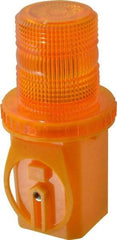 PRO-SAFE - 3-1/4" Wide x 8" High Traffic Cone Light with Mounting Bracket - 1 Lb, Yellow - Industrial Tool & Supply
