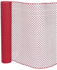 PRO-SAFE - 50' Long x 4' High, Orange Reusable Safety Fence - 1-15/32" x 1-15/32" Mesh - Industrial Tool & Supply