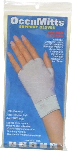 OccuNomix - Size M, Nylon and Spandex Hand Support - Knuckle Size 4 Inch, Left or Right, Beige - Industrial Tool & Supply