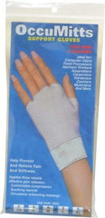OccuNomix - Size M, Nylon and Spandex Hand Support - Knuckle Size 4 Inch, Left or Right, Beige - Industrial Tool & Supply