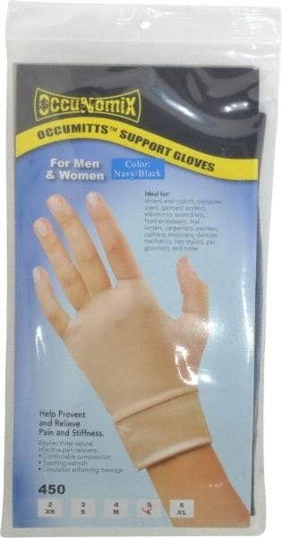 OccuNomix - Size L, Nylon and Spandex Hand Support - Knuckle Size 5 Inch, Left or Right, Beige - Industrial Tool & Supply
