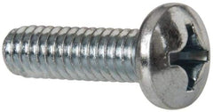 Value Collection - #12-24 UNC, 3/4" Length Under Head Phillips Drive Machine Screw - Pan Head, Grade 2 Steel, Zinc-Plated Finish, Without Washer - Industrial Tool & Supply