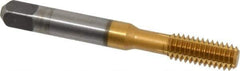 Kennametal - 5/16-18 UNC H5 Thread Limit Bottoming Thread Forming Tap - Vanadium High Speed Steel, TiN Finish, 2.72" OAL, 0.688" Thread Length, Right Hand Thread - Exact Industrial Supply