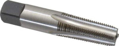 Kennametal - 1/8-27 NPT Thread, 4 Flute Standard Pipe Tap - 2-1/8" OAL, 3/4" Thread Length, 7/16" Shank Diam, Bright Finish, High Speed Steel - Exact Industrial Supply