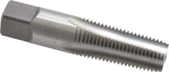 Kennametal - 1/4-18 NPT Thread, 4 Flute Standard Pipe Tap - 2-7/16" OAL, 1-1/16" Thread Length, 9/16" Shank Diam, Bright Finish, High Speed Steel - Exact Industrial Supply