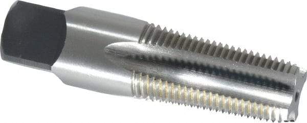 Kennametal - 3/8-18 NPT Thread, 4 Flute Standard Pipe Tap - 2-9/16" OAL, 1-1/16" Thread Length, 0.7" Shank Diam, Bright Finish, High Speed Steel - Exact Industrial Supply
