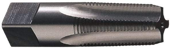 Cleveland - 1/8-27 NPTF Thread, 4 Flute Standard Pipe Tap - 2-1/8" OAL, 3/4" Thread Length, 5/16" Shank Diam, Bright Finish, High Speed Steel - Exact Industrial Supply