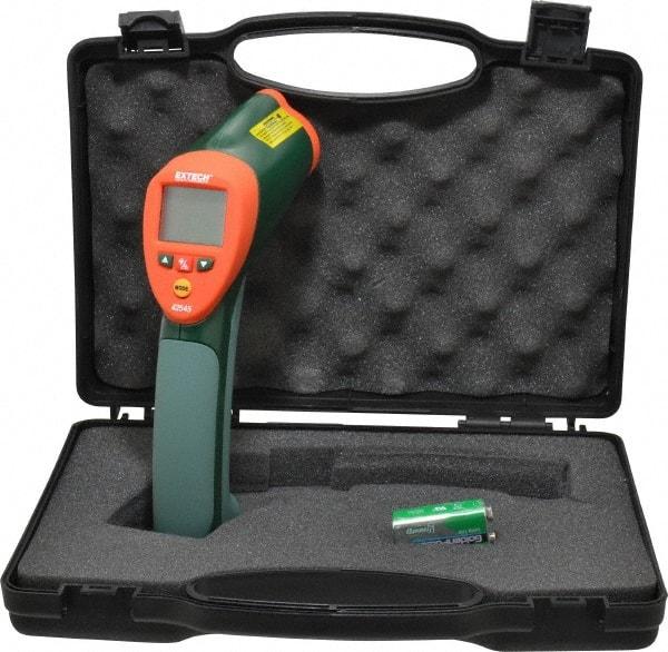 Extech - -50 to 1000°C (-58 to 1832°F) Infrared Thermometer - 50:1 Distance to Spot Ratio - Industrial Tool & Supply