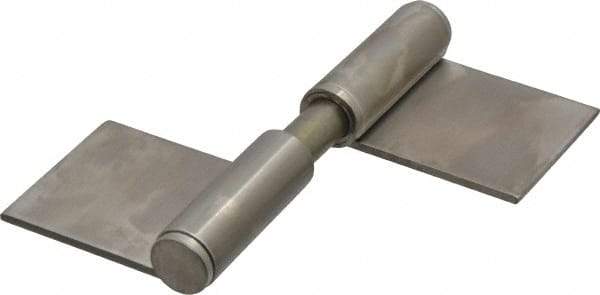 Sugatsune - 4" Long x 2-5/32" Wide x 15/32" Thick, Flag Hinge - Stainless Steel, Satin Finish - Industrial Tool & Supply