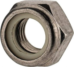 Value Collection - M14x2.00 Metric Coarse 18-8 & Austenitic Grade A2 Hex Lock Nut with Nylon Insert - 14mm High, Uncoated - Industrial Tool & Supply