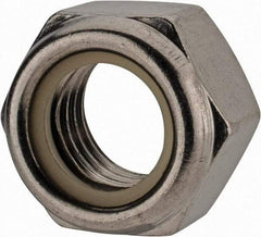 Value Collection - M24x3.00 Metric Coarse 18-8 & Austenitic Grade A2 Hex Lock Nut with Nylon Insert - 24mm High, Uncoated - Industrial Tool & Supply