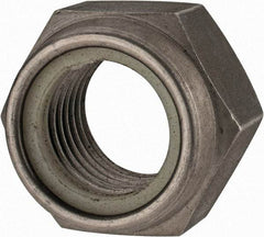 Value Collection - M27x3.00 Metric Coarse 18-8 & Austenitic Grade A2 Hex Lock Nut with Nylon Insert - 27mm High, Uncoated - Industrial Tool & Supply