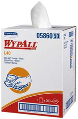 WypAll - Dry General Purpose Wipes - Small Roll, 42" x 19-1/2" Sheet Size, White - Industrial Tool & Supply