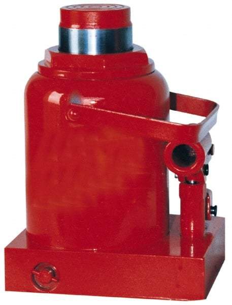 Value Collection - 30 Ton Capacity Hydraulic Hand Jack - 9-7/16" to 14-5/8" High, 5-1/8" Piston Stroke, 6-1/8" Long x 7-1/2" Wide Base - Industrial Tool & Supply