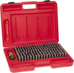 Starrett - 250 Piece, 0.251-0.5 Inch Diameter, Steel, Plug and Pin Gage Set - Minus 0.0002 Inch Tolerance, Class ZZ - Industrial Tool & Supply
