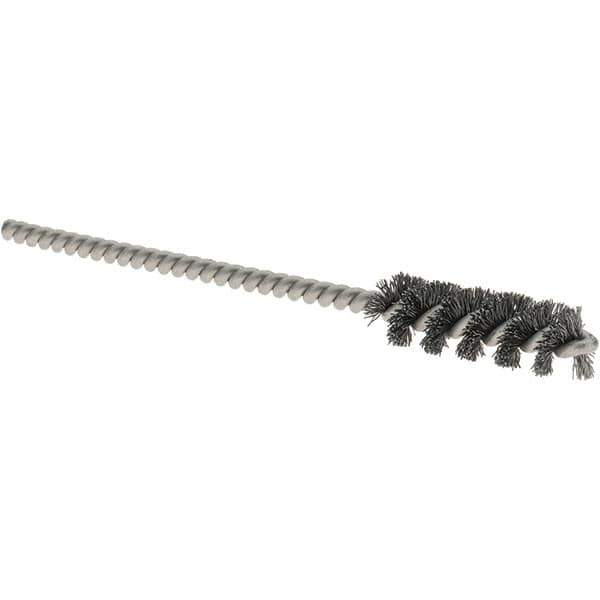 Osborn - 5/16" Diam Helical Steel Tube Brush - 0.005" Filament Diam, 1" Brush Length, 3-1/2" OAL, 1/8" Diam Shank - Industrial Tool & Supply
