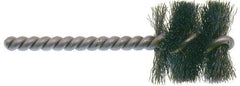Osborn - 1" Long x 1-1/4" Diam Steel Internal Brush - Single Spiral, 3-1/2" OAL, 0.008" Wire Diam, 1/4" Shank Diam - Industrial Tool & Supply