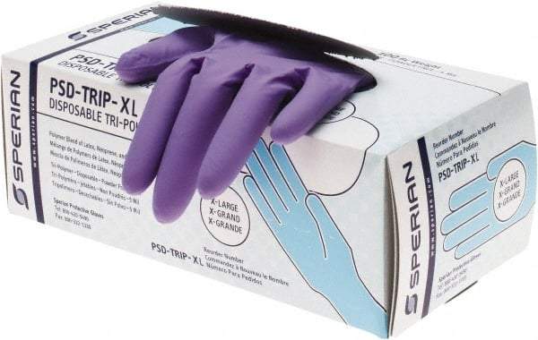 Honeywell - 8 mil Thick, Nitrile Chemical Resistant Gloves - Industrial Tool & Supply