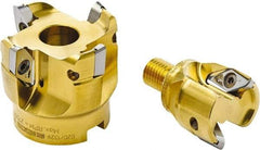 Seco - 50mm Cut Diam, 10mm Max Depth, 22mm Arbor Hole, 3 Inserts, VPGX 2206 Insert Style, Indexable Copy Face Mill - 30,000 Max RPM, 57mm High, Through Coolant - Industrial Tool & Supply