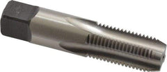 Kennametal - 1/4-18 NPS Thread, 4 Flute Standard Pipe Tap - 2-7/16" OAL, 1-1/16" Thread Length, 9/16" Shank Diam, Bright Finish, High Speed Steel - Exact Industrial Supply