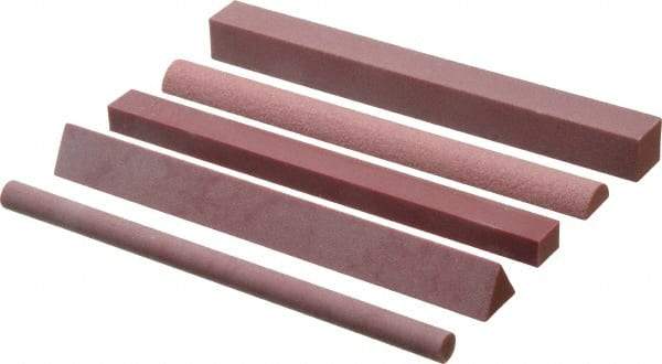 Value Collection - 5 Piece Synthetic Ruby Stone Kit - Coarse, Fine & (3) Medium - Industrial Tool & Supply