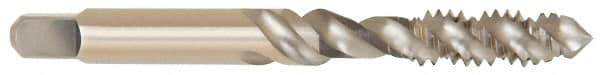 Cleveland - M12x1.75 3 Flute 2B Bottoming Spiral Flute Tap - High Speed Steel, Bright Finish, 3-3/8" OAL, Right Hand Flute, Right Hand Thread, D6, Series 1094 - Industrial Tool & Supply
