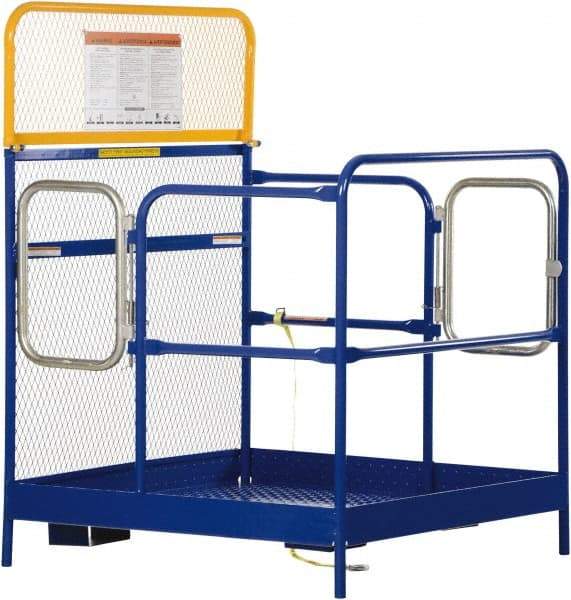 Vestil - 60" Platform - Forklift Work Platform, 1,000 Lb Capacity, 60" Platform Height, 48" Base Width x 48" Base Depth - Industrial Tool & Supply