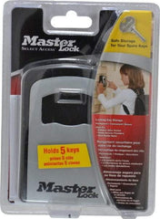 Master Lock - 3-3/8" Wide x 4-5/8" Overall Height, Set-Your-Own Combination, Wall Mount Key Safe - Zinc Lock Body Finish - Industrial Tool & Supply