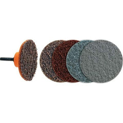 WALTER Surface Technologies - 3" Disc Diam, Aluminum Oxide Quick Change Disc - Type R Attaching System, Nonwoven, Fine Grade, 28,000 RPM, 04-G\xB6Twist Blendex Series - Industrial Tool & Supply